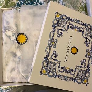 NWT 2pc Pajamas Set PJs Villacotton Fiori Floral Print Women's XL in Gift Box